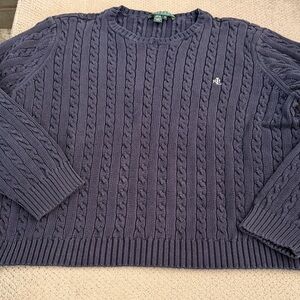 Made in Hong Kong Ralph Lauren Crewneck Sweater - Navy